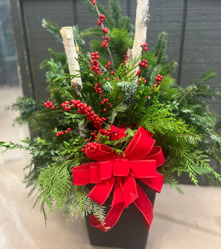 Cardinal's Perch Porch Pot