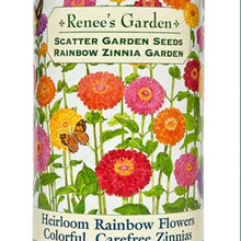 Load image into Gallery viewer, Renee&#39;s Heirloom Rainbow Zinnia Scatter Seeds