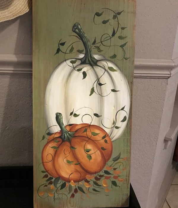 Pumpkin Corks & Canvas